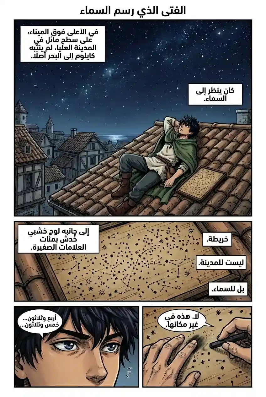 كايلوم يرسم خريطة السماء على السطح