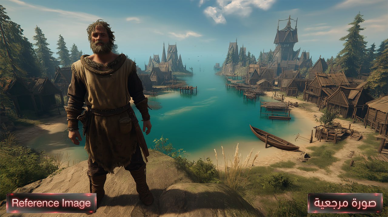 A peasant exile overlooking a vast open world in Atherion